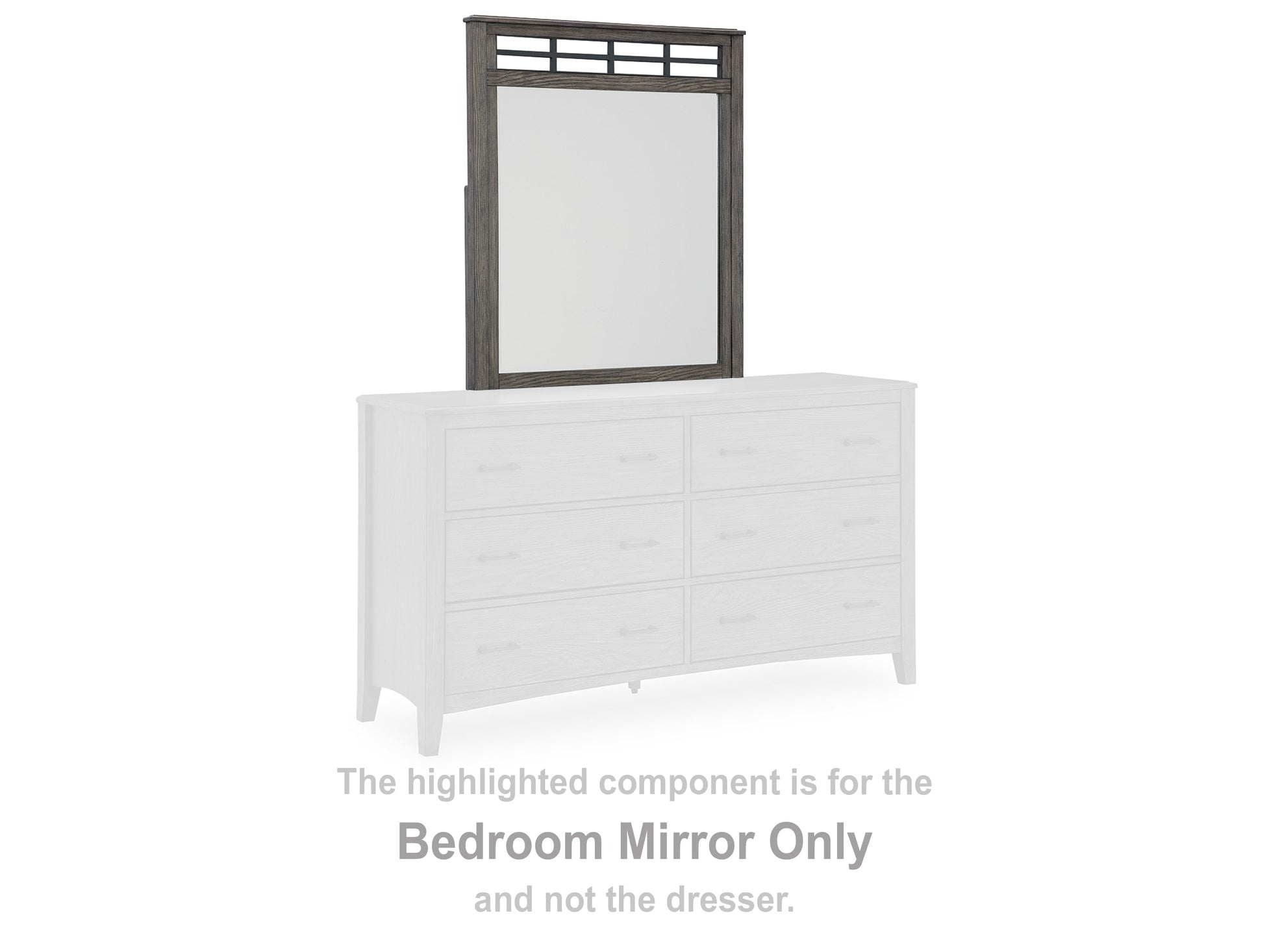 Montillan Grayish Brown Bedroom Mirror