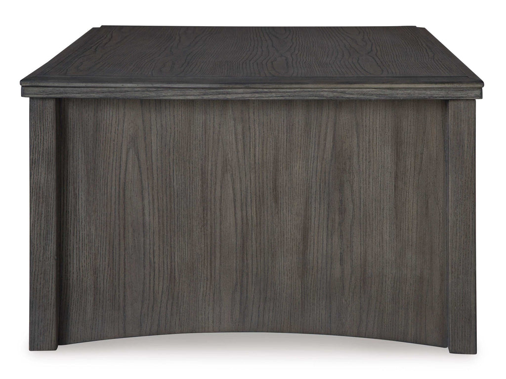 Montillan Grayish Brown Lift-Top Coffee Table