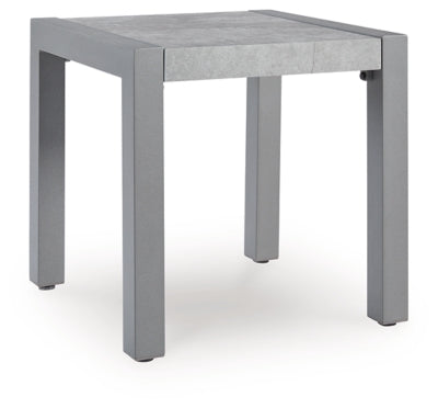 Moonlight View Gray Outdoor End Table