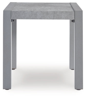 Moonlight View Gray Outdoor End Table