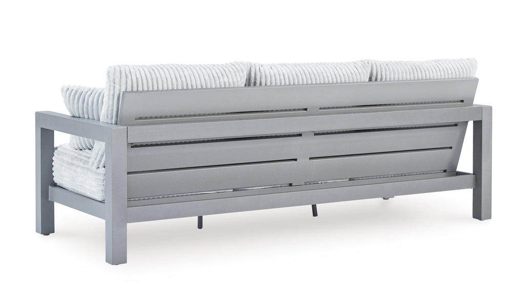 Moonlight View Gray Outdoor Sofa with Cushion