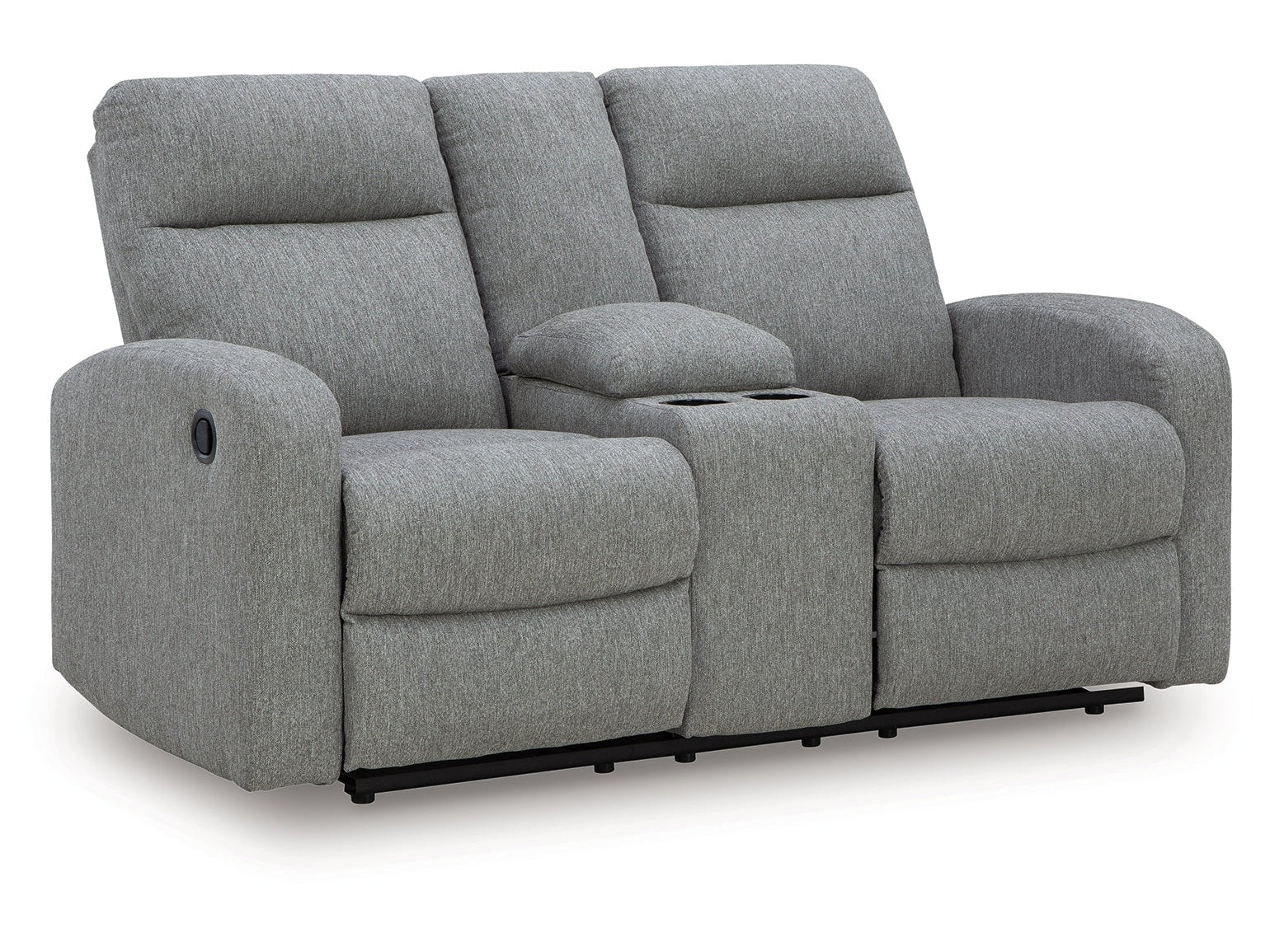 Moreau Place Sterling Reclining Loveseat with Console