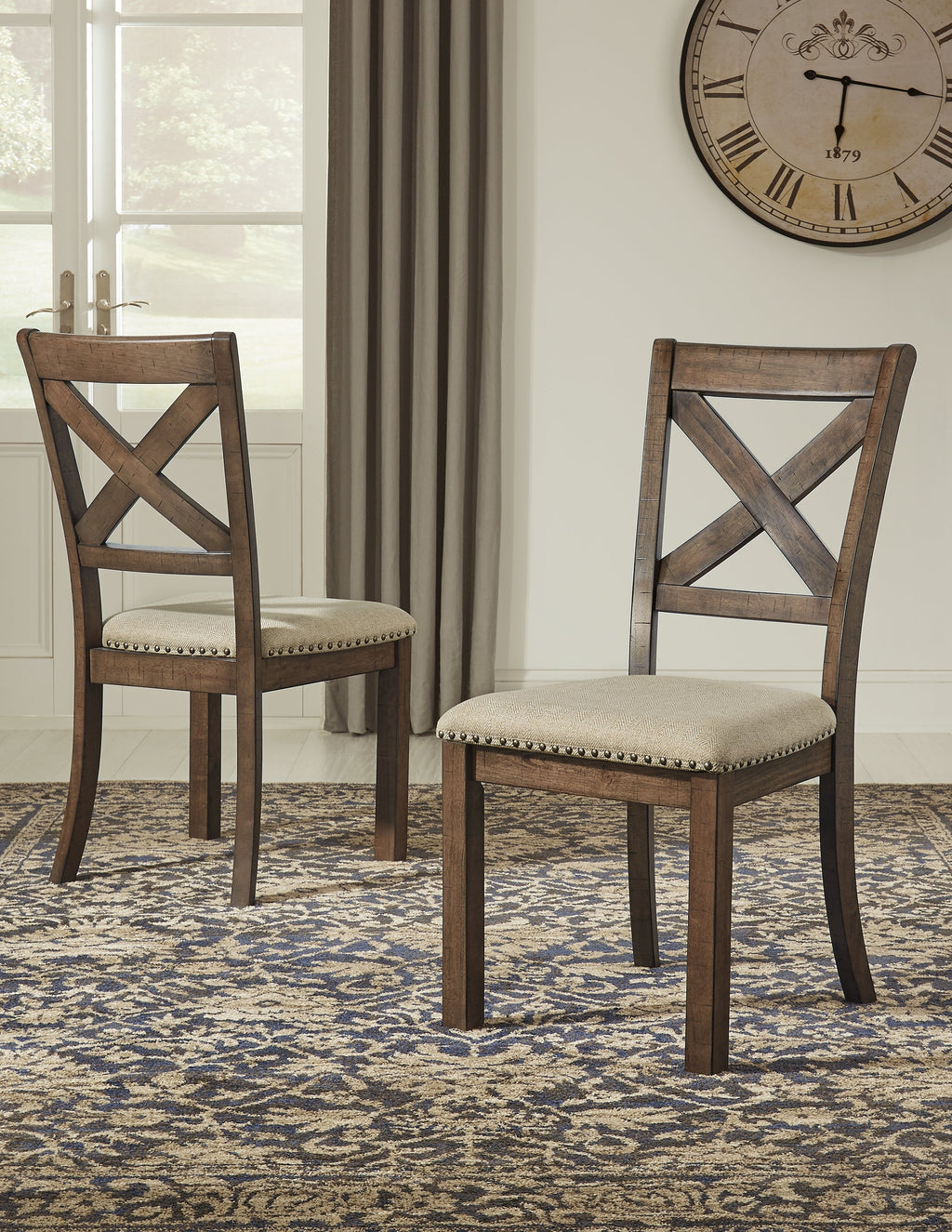 Moriville Beige Dining Table and 6 Chairs