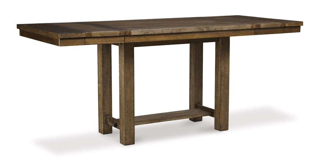 Moriville Grayish Counter Height Dining Table, Brown