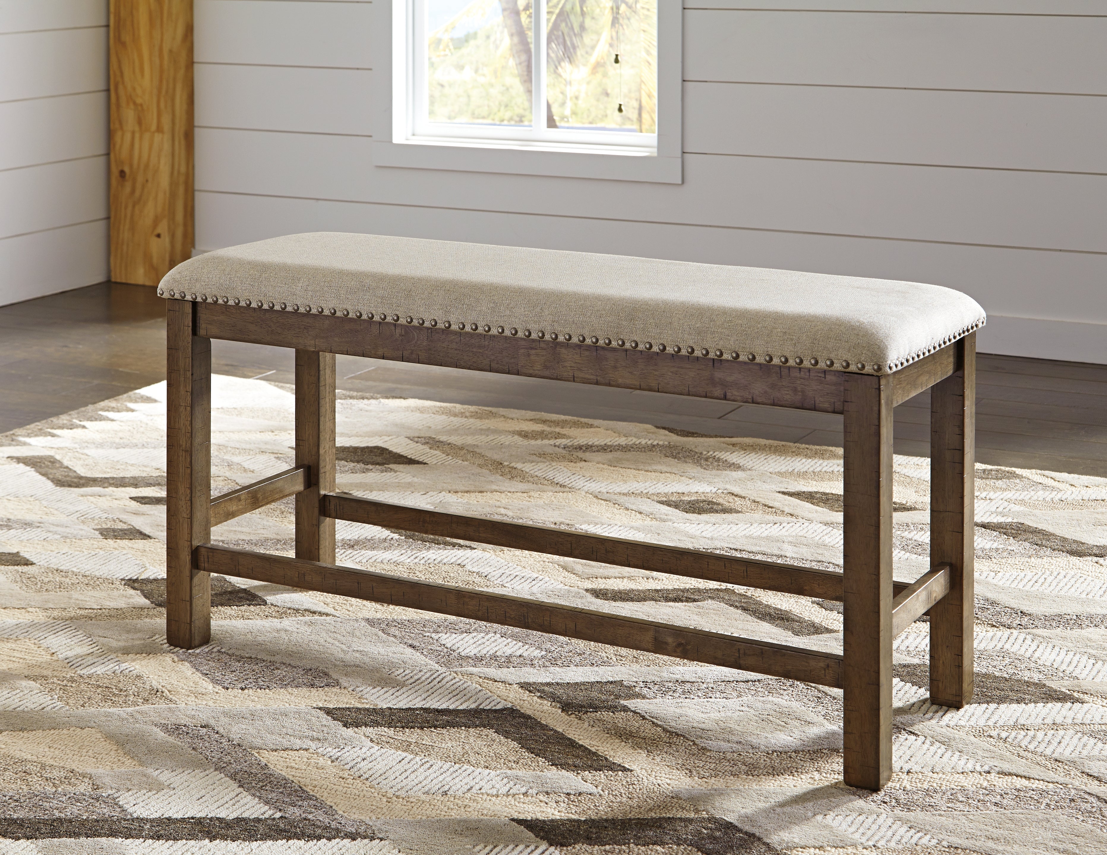 Moriville Grayish Counter Height Dining Table, Brown