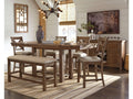 Moriville Grayish Counter Height Dining Table, Brown