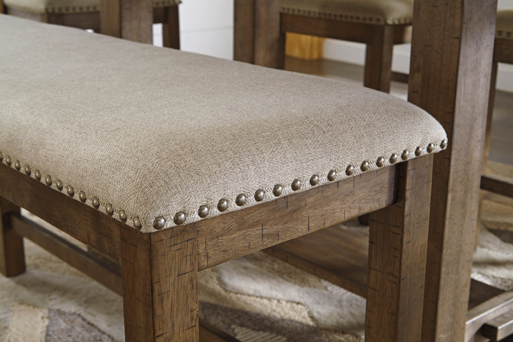 Moriville Grayish Counter Height Dining Table, Brown
