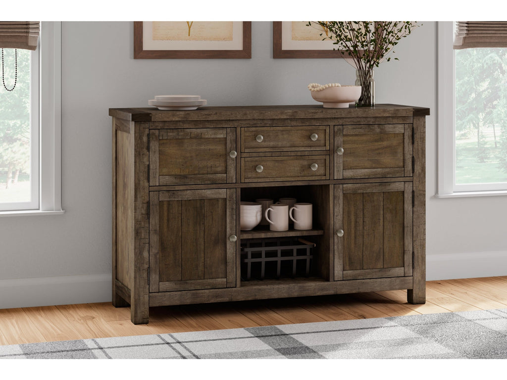 Moriville Grayish Brown Dining Server