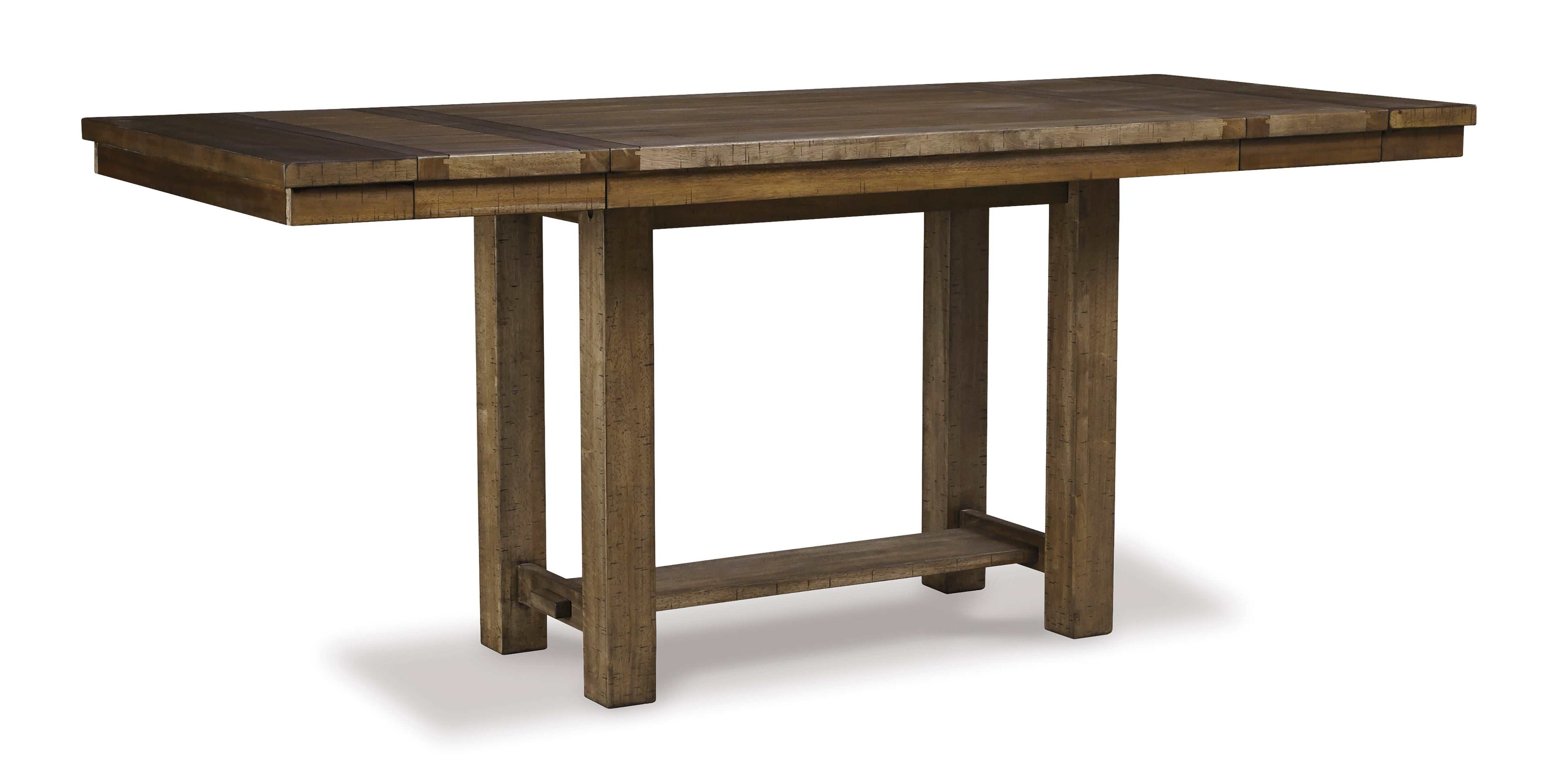 Moriville Grayish Brown Dining Table and 6 Chairs / 7-Piece Set