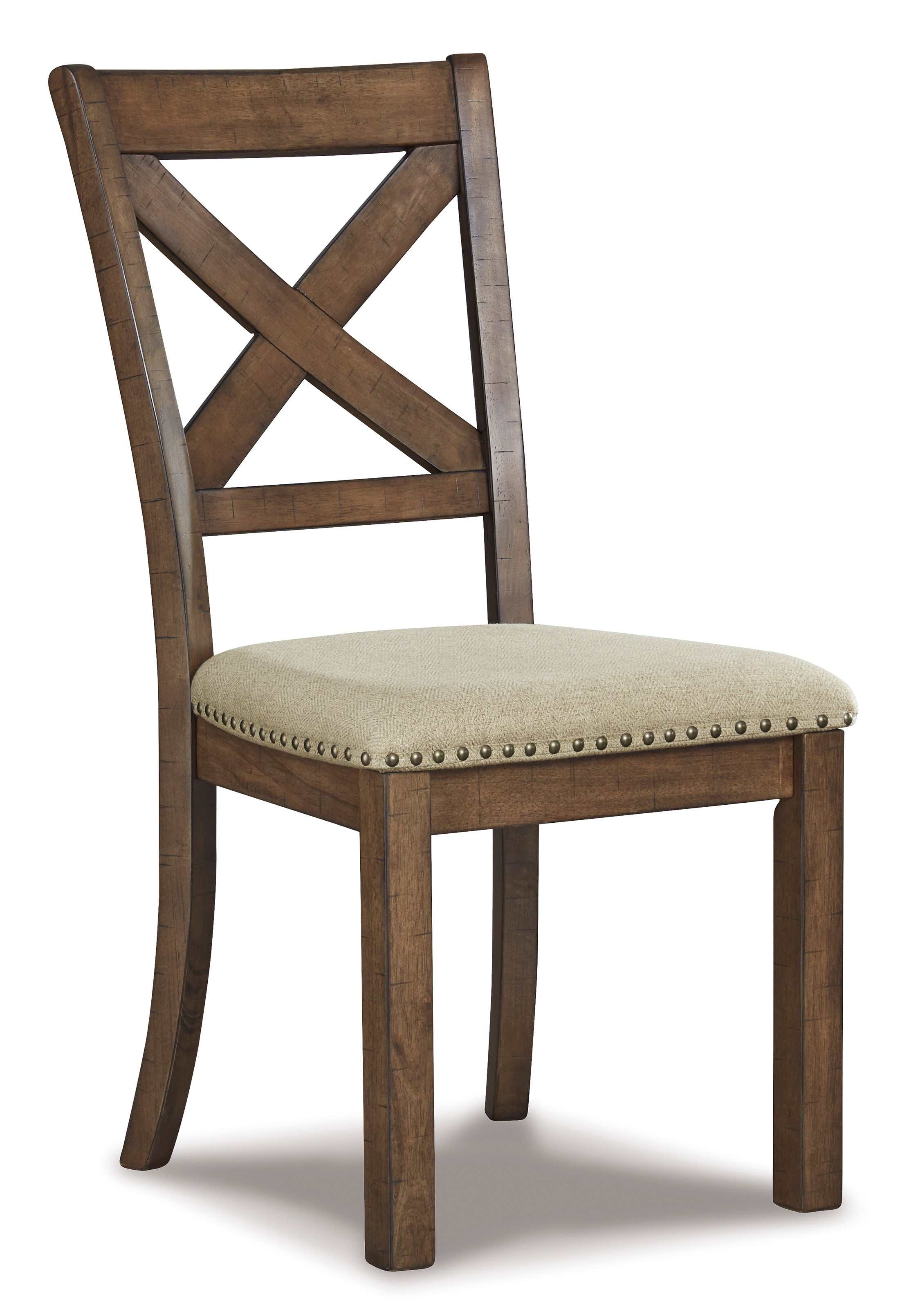 Moriville Grayish Brown Dining Table and 6 Chairs / 7-Piece Set