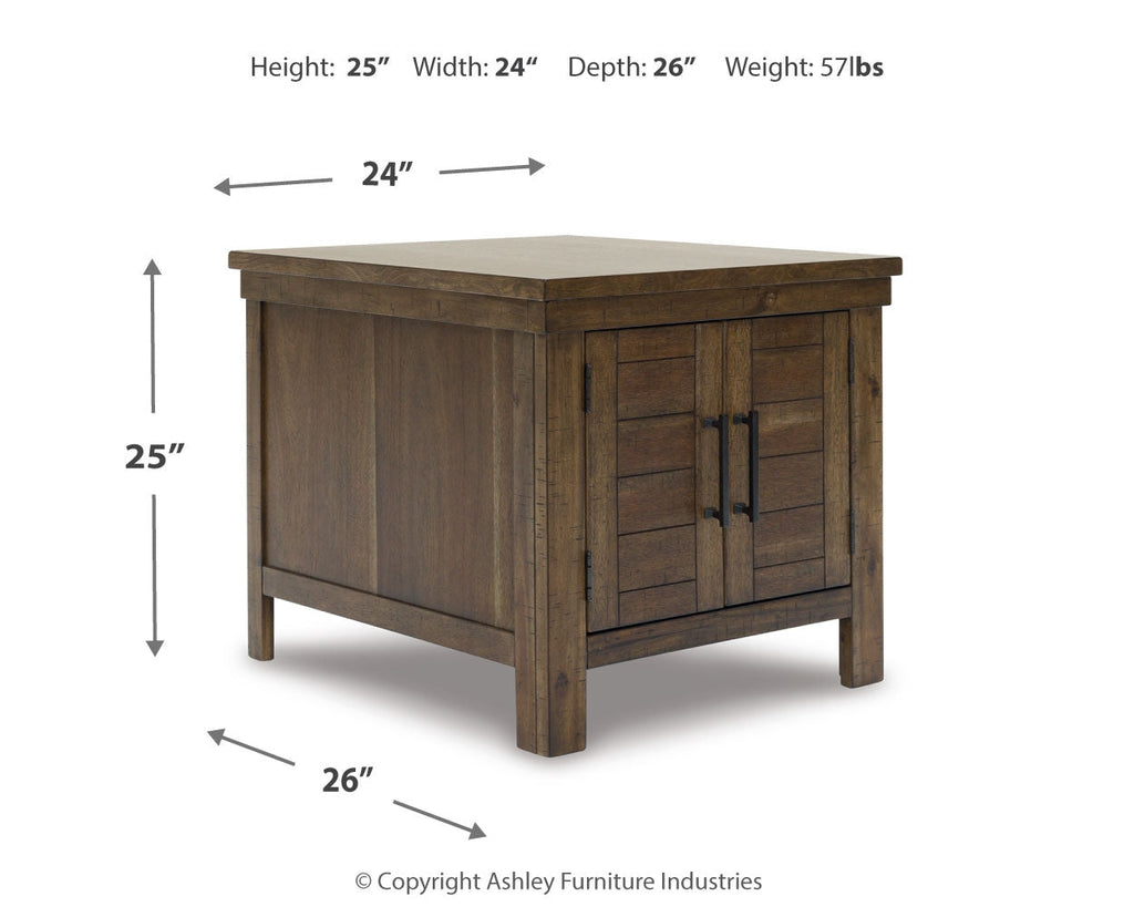 Moriville Grayish Brown Lift-top Coffee Table and 2 End Tables