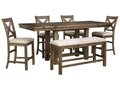 Moriville 6-Piece Counter Height Dining Room Set