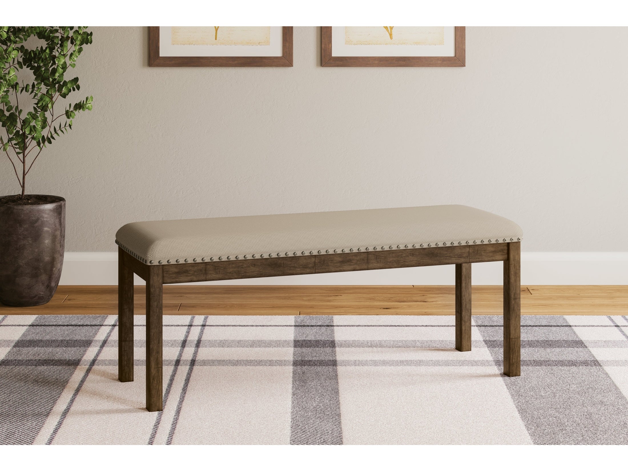 Moriville Beige Dining Bench