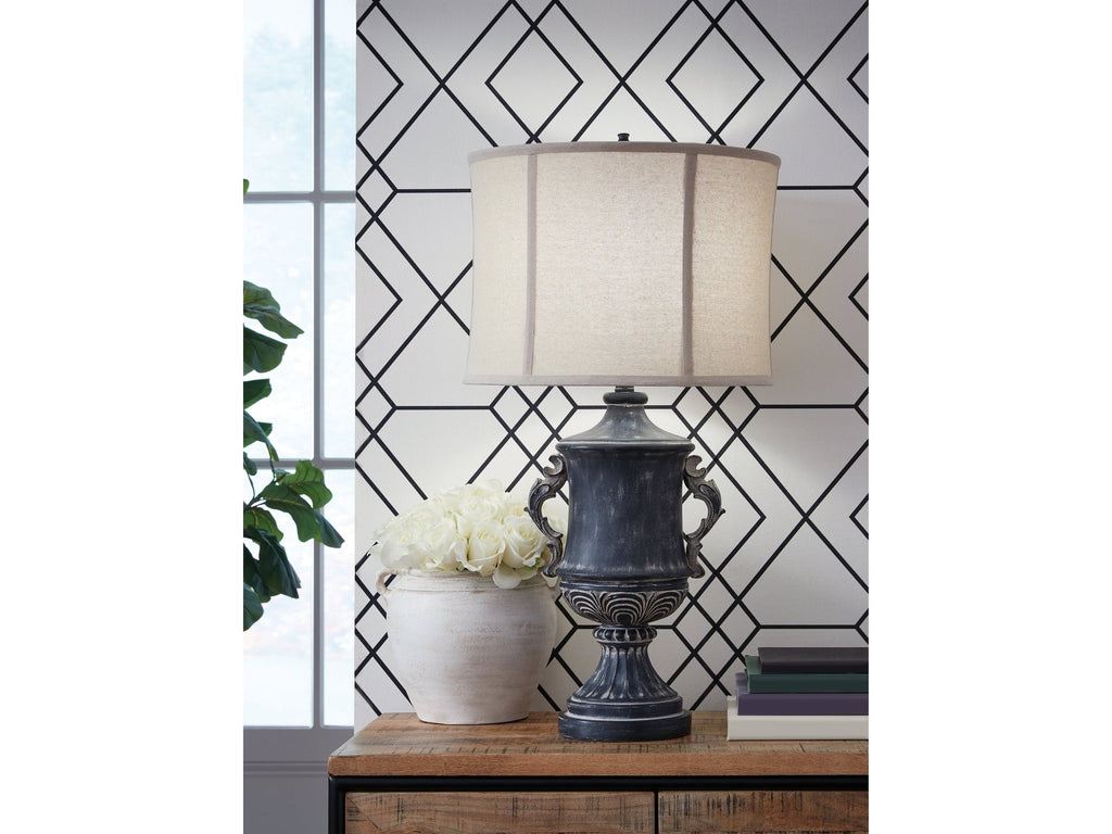 Morvanford Antique Black Table Lamp
