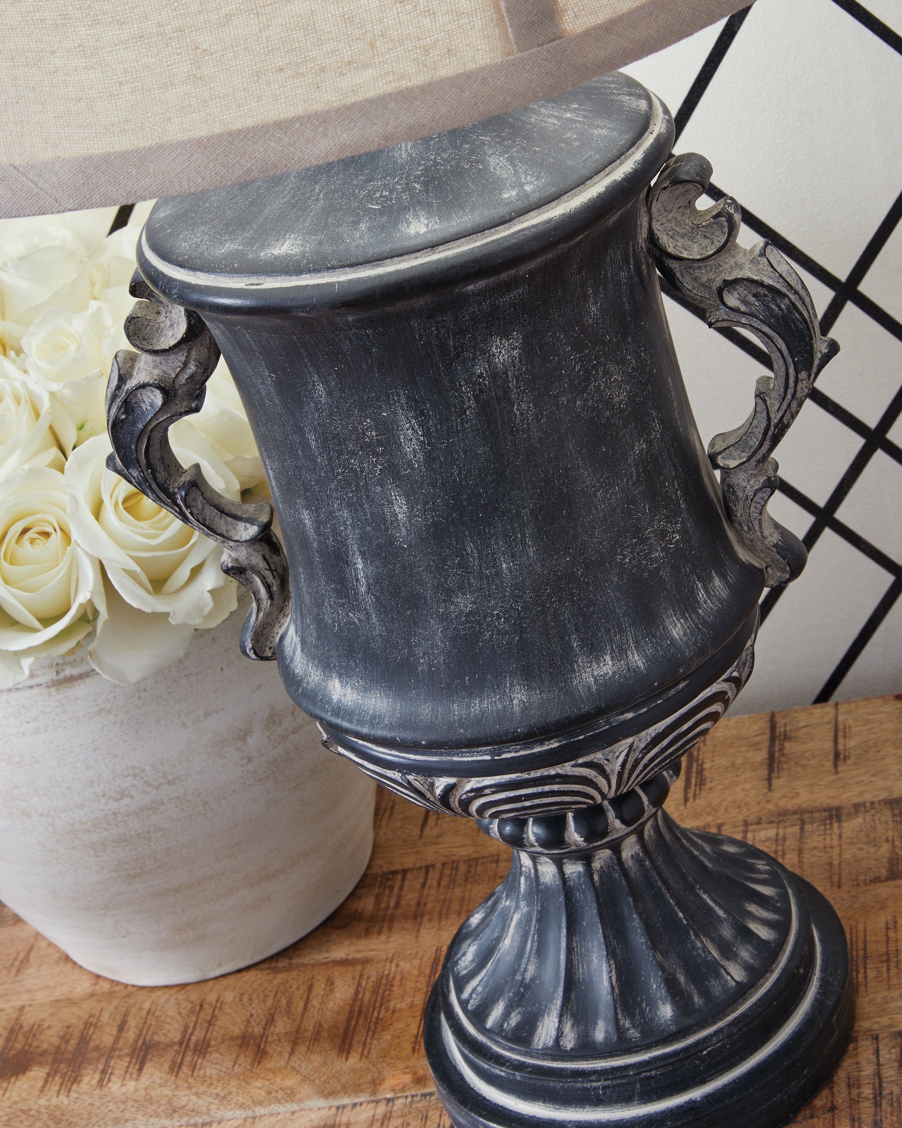 Morvanford Antique Black Table Lamp