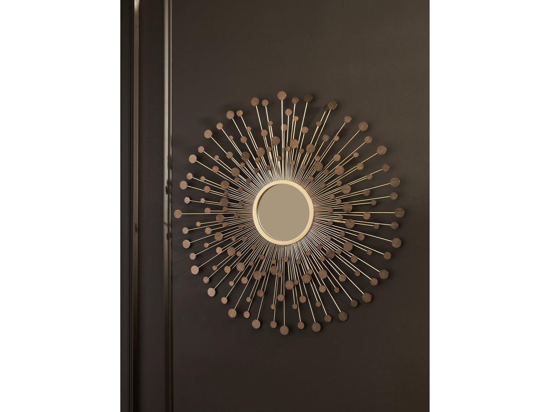 Morwenna Bronze/Gold Finish Accent Mirror