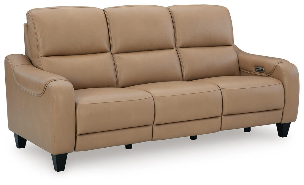 Mosswell Toffee Power Reclining Sofa