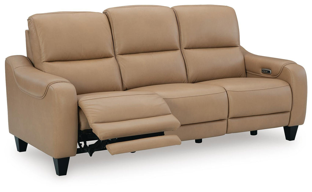Mosswell Toffee Power Reclining Sofa