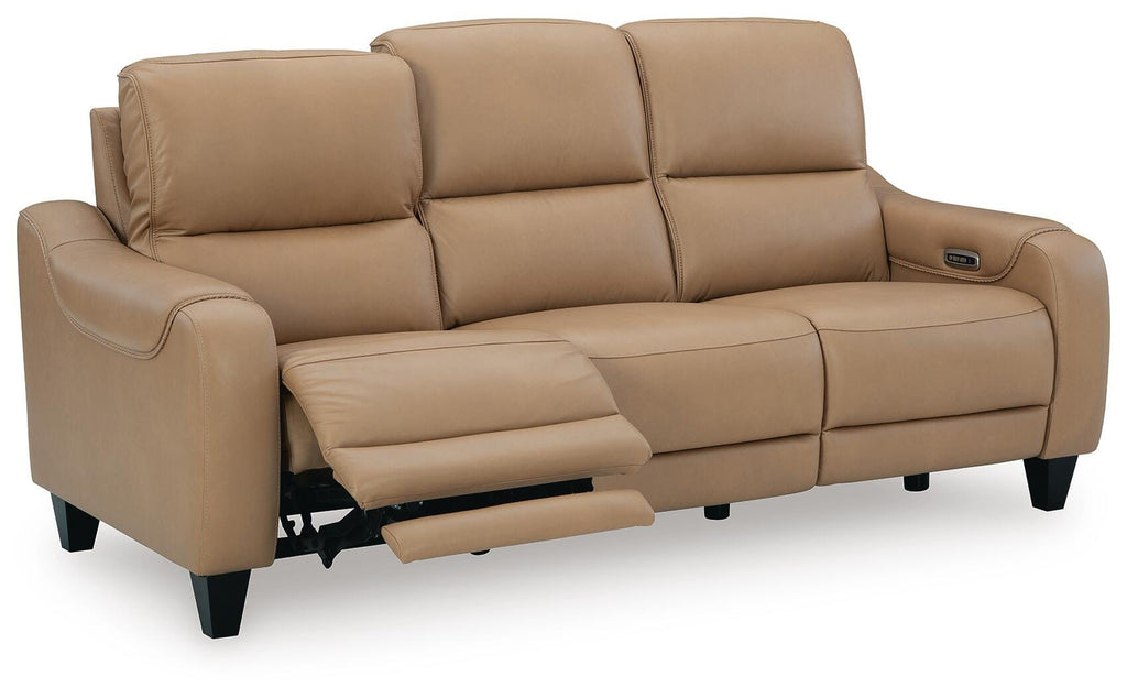 Mosswell Toffee Power Reclining Sofa