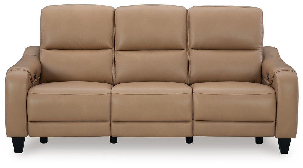 Mosswell Toffee Power Reclining Sofa