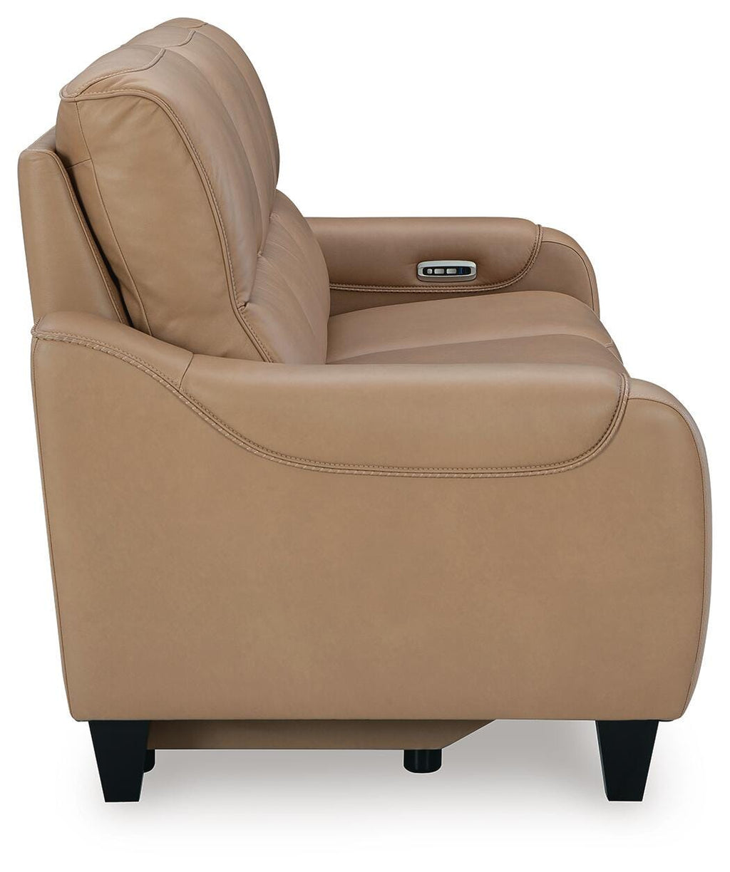 Mosswell Toffee Power Reclining Sofa