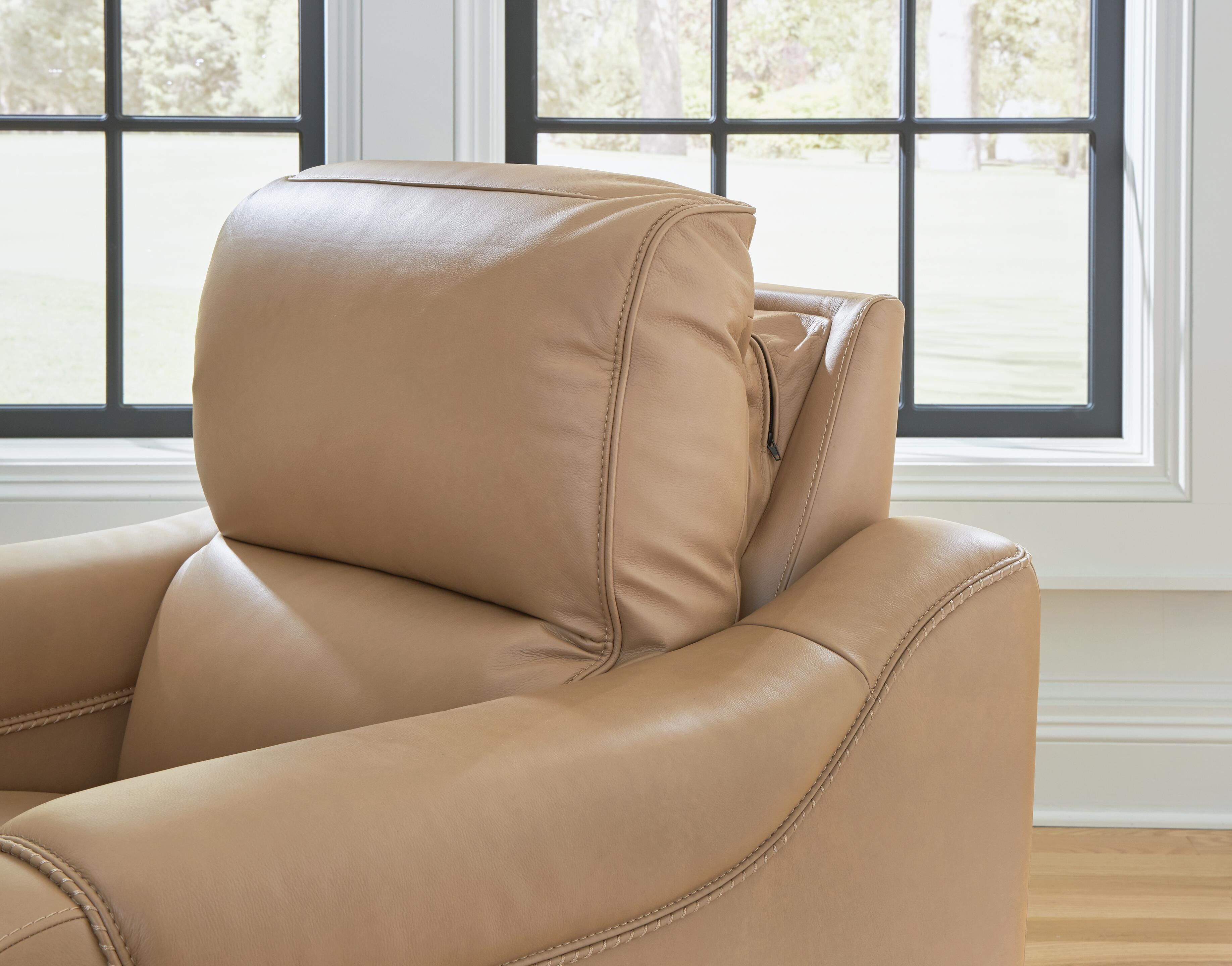 Mosswell Toffee Power Reclining Sofa