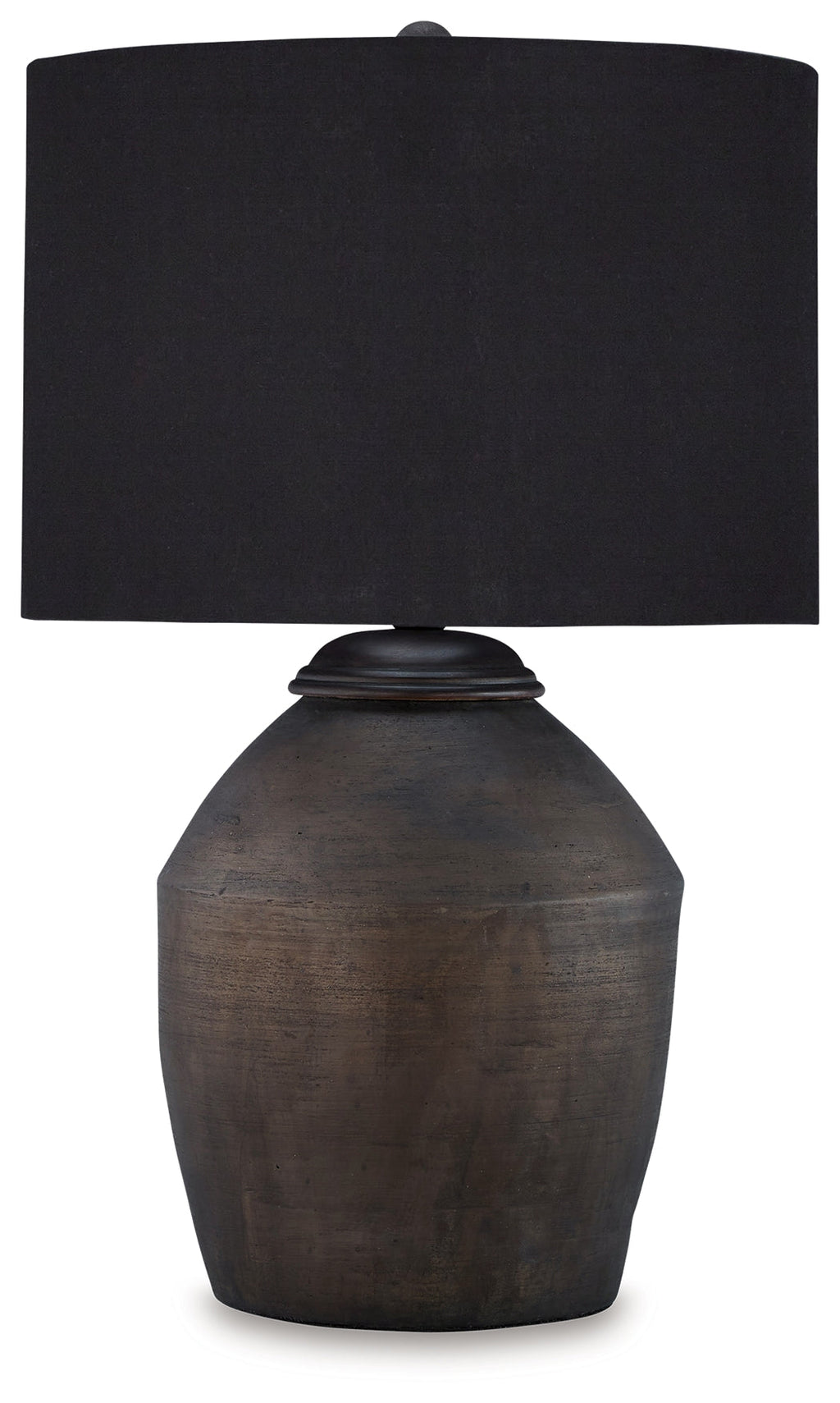 Naareman Metallic Black 2-Piece Lamp Set