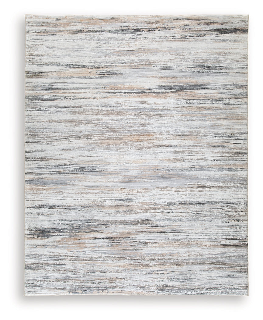Nace Gray/Brown/White Memory Foam Large Rug