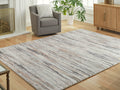 Nace Gray/Brown/White Memory Foam Large Rug