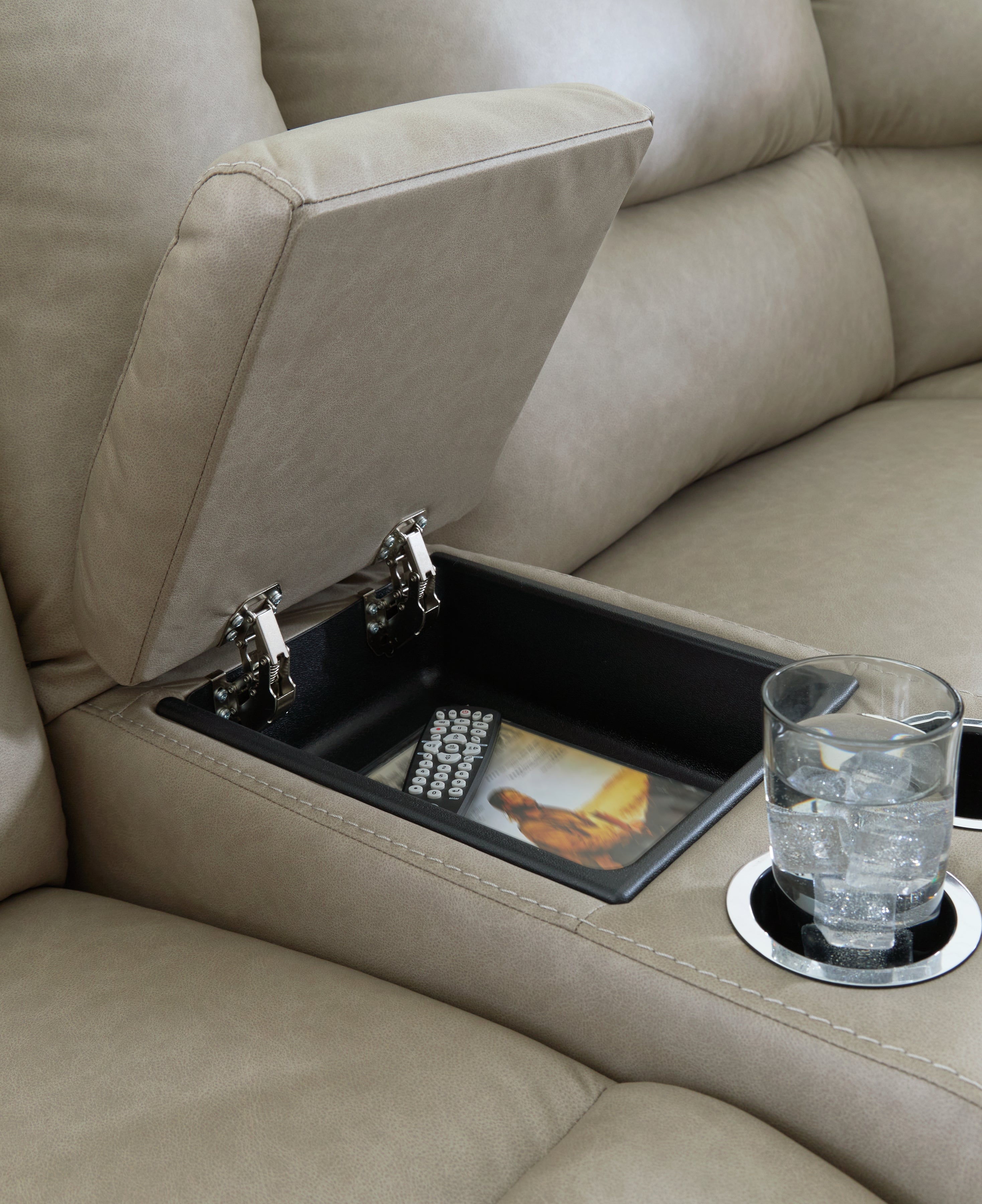 Narwhal Place Pebble 3-Piece Power Reclining Sectional