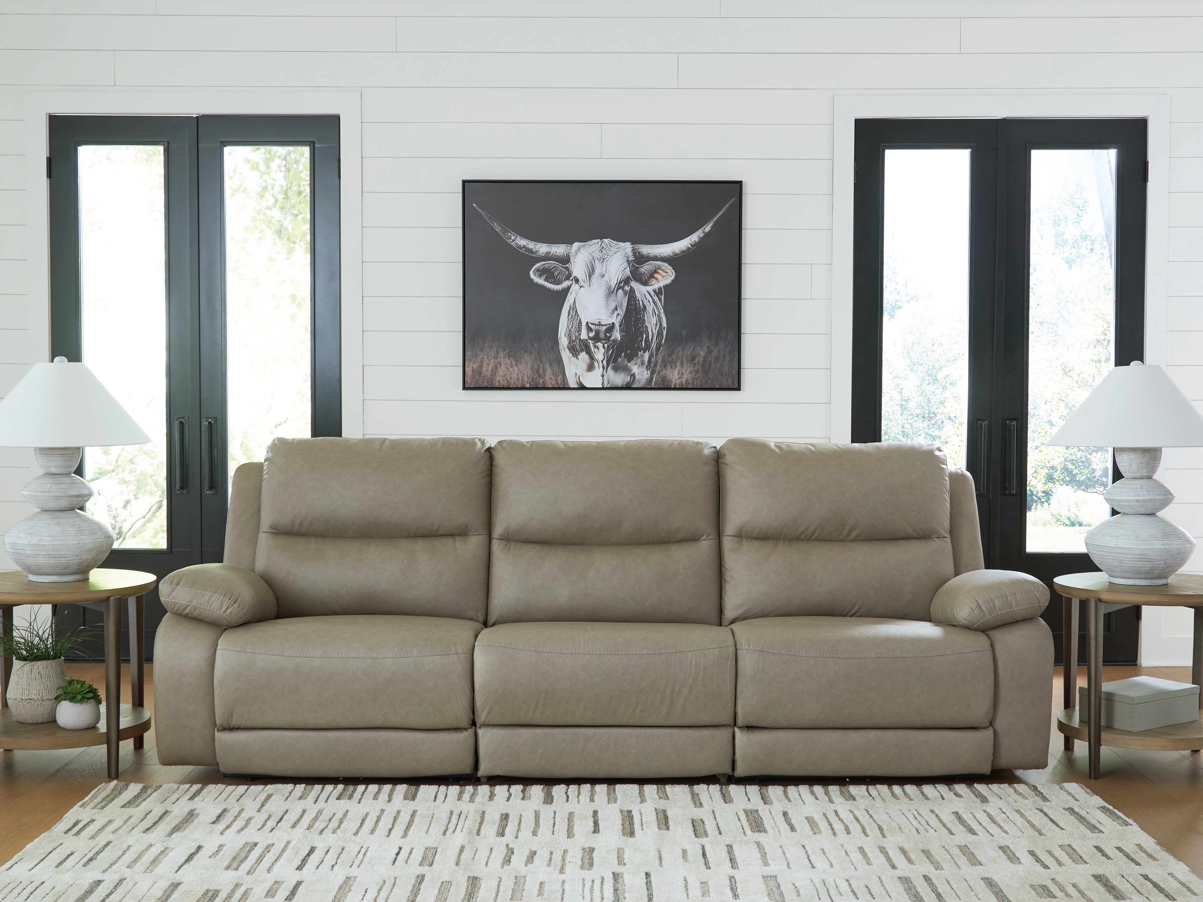 Narwhal Place Pebble 3-Piece Power Reclining Sectional