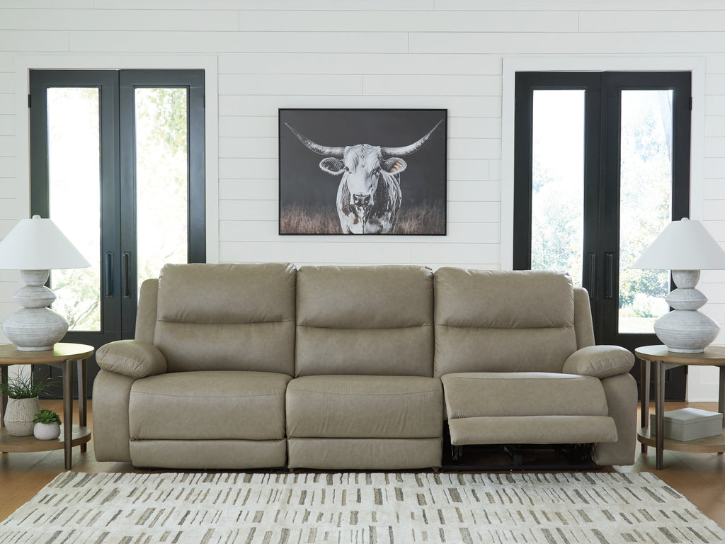 Narwhal Place Pebble 3-Piece Power Reclining Sectional