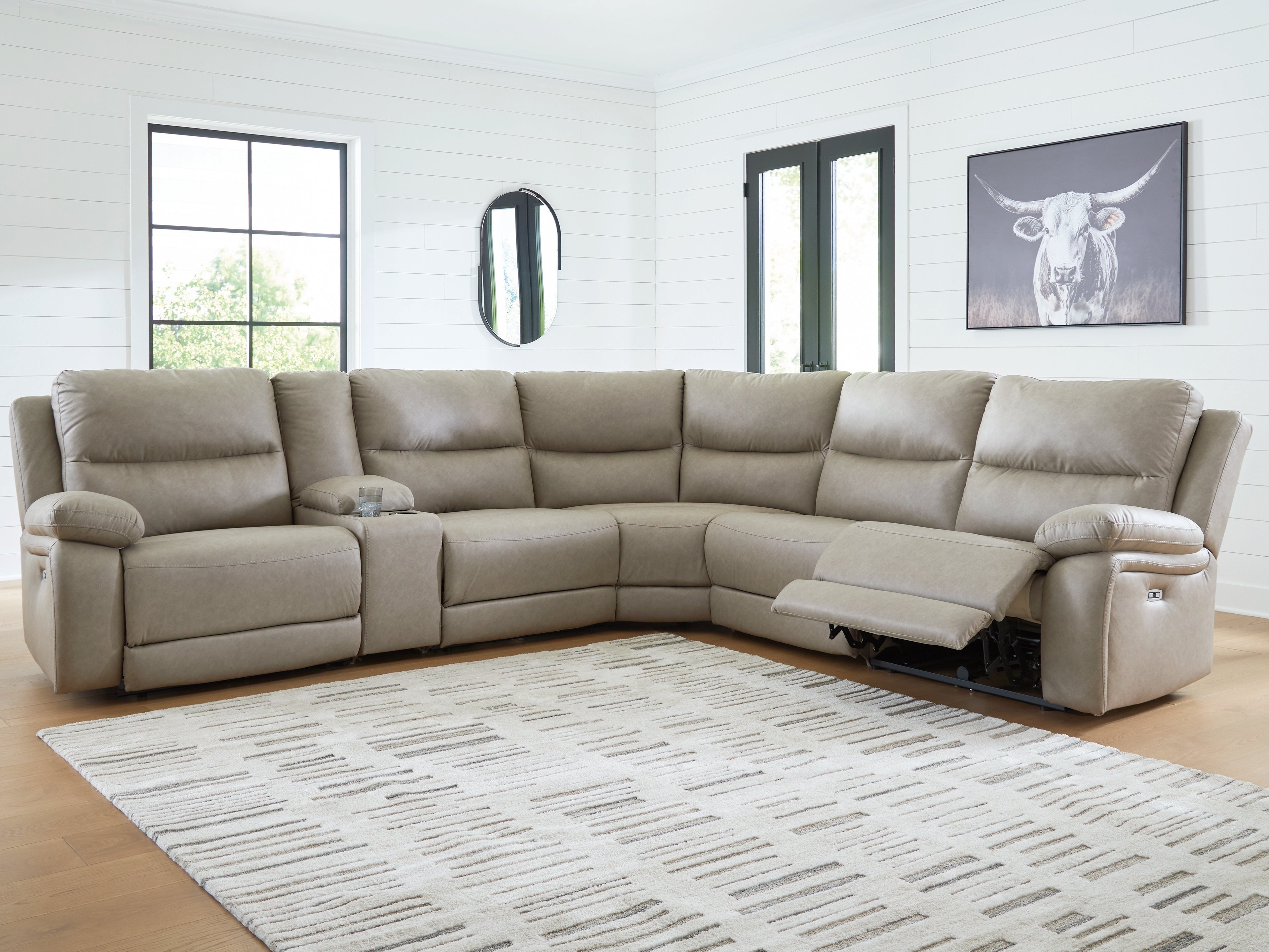 Narwhal Place Pebble 6-Piece Power Reclining Sectional