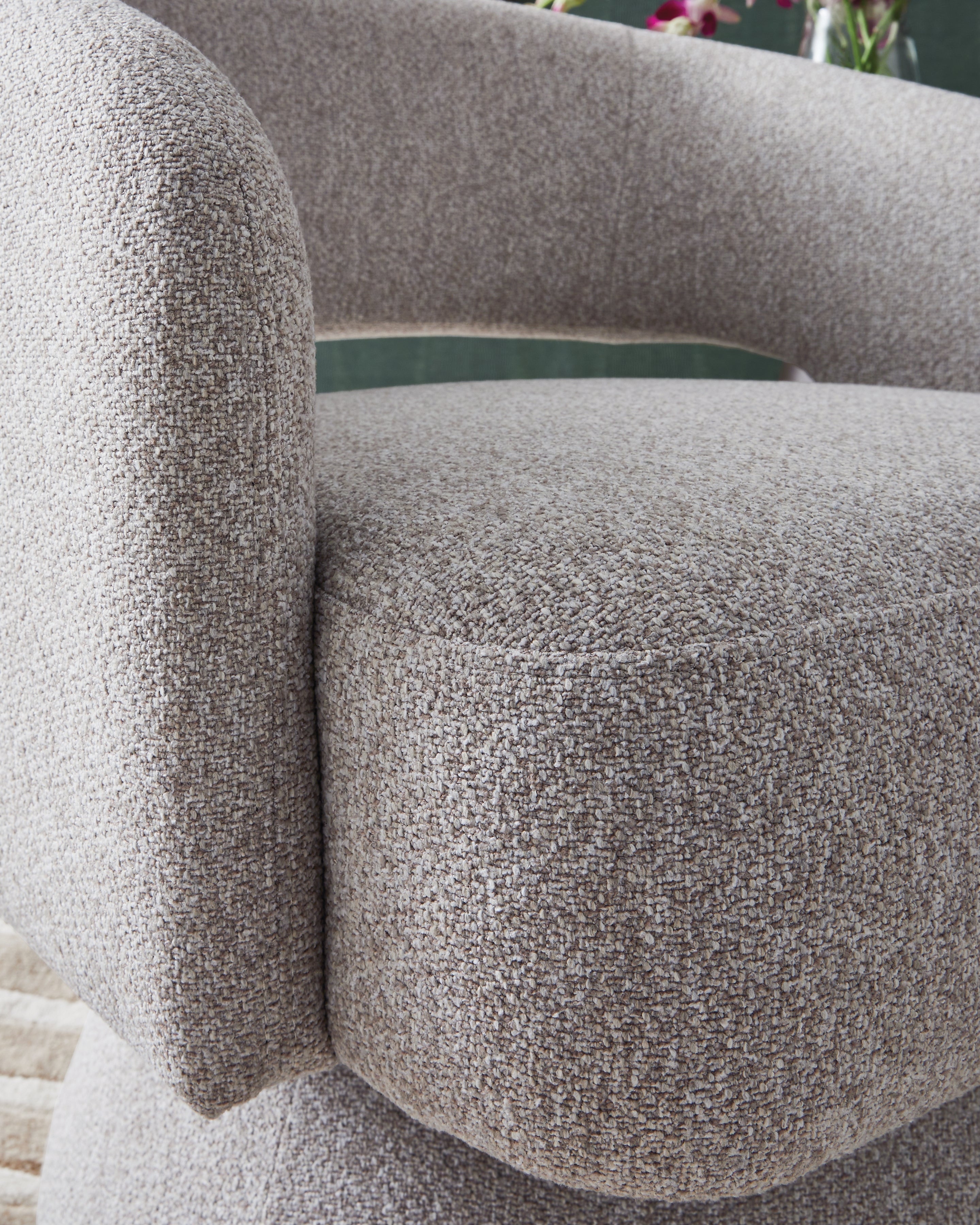 Nashkins Pebble Swivel Accent Chair