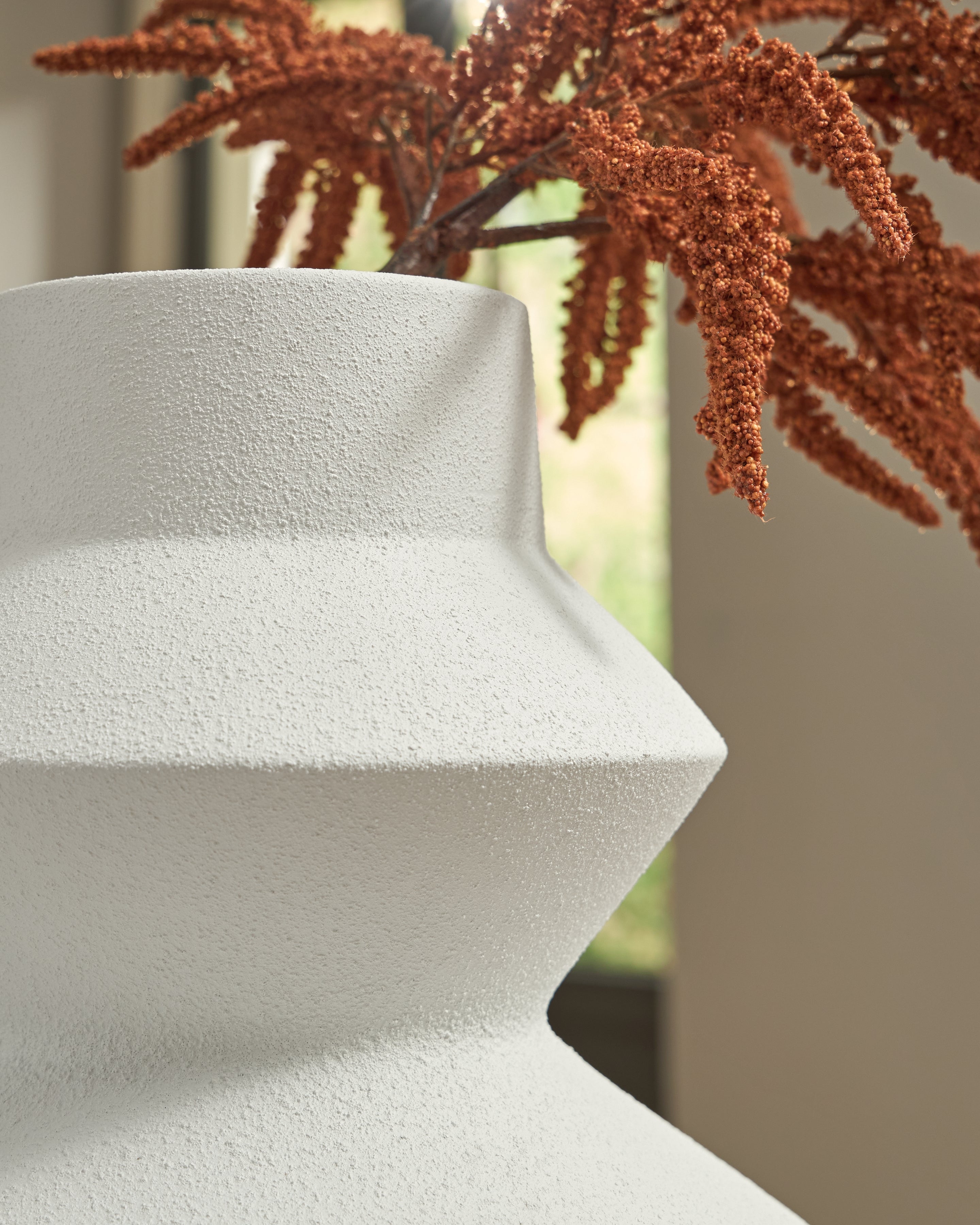 Naveen White Vase