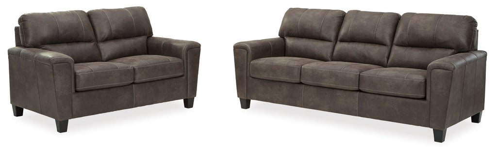 Navi Smoke Living Room Set / 2pc