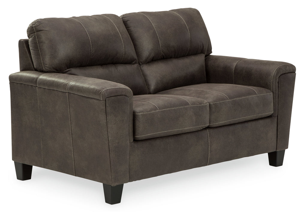 Navi Smoke Sofa and Loveseat