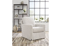 Nenana Next-Gen Nuvella Stone Swivel Glider Accent Chair