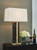 Neonish Black/Gold Table Lamp