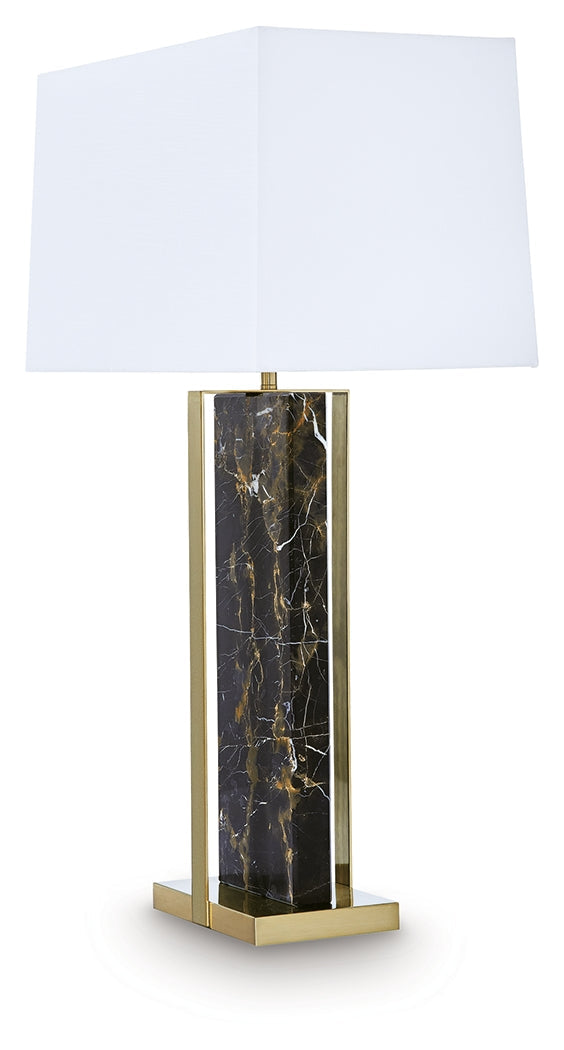 Neonish Black/Gold Table Lamp