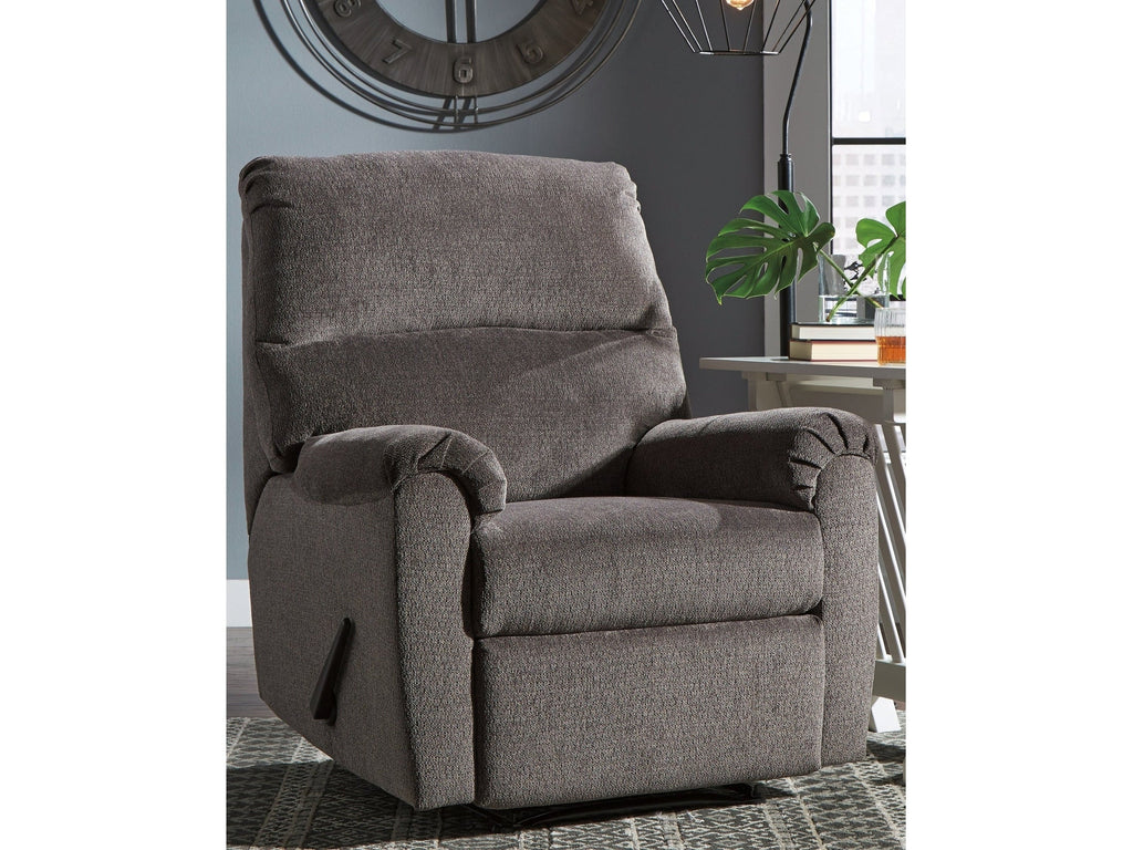 Nerviano Gray Manual Recliner