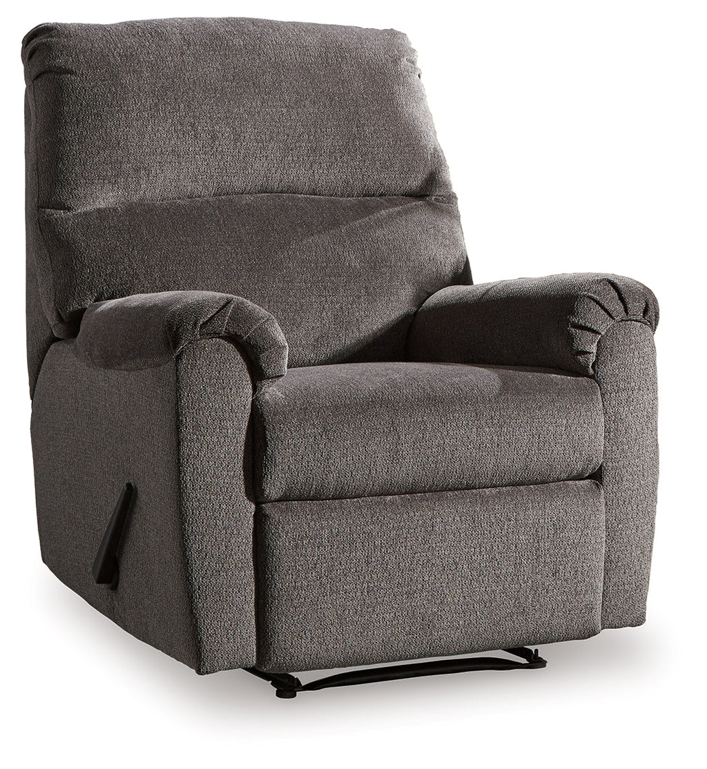 Nerviano Gray Manual Recliner