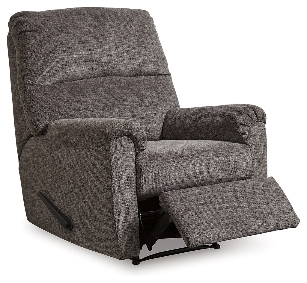 Nerviano Gray Manual Recliner