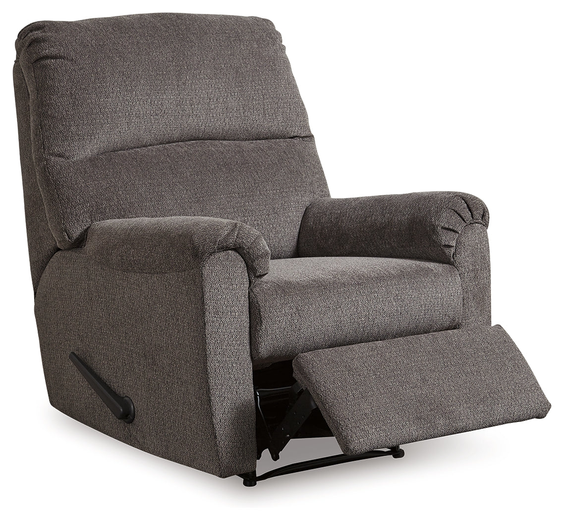 Nerviano Gray Manual Recliner