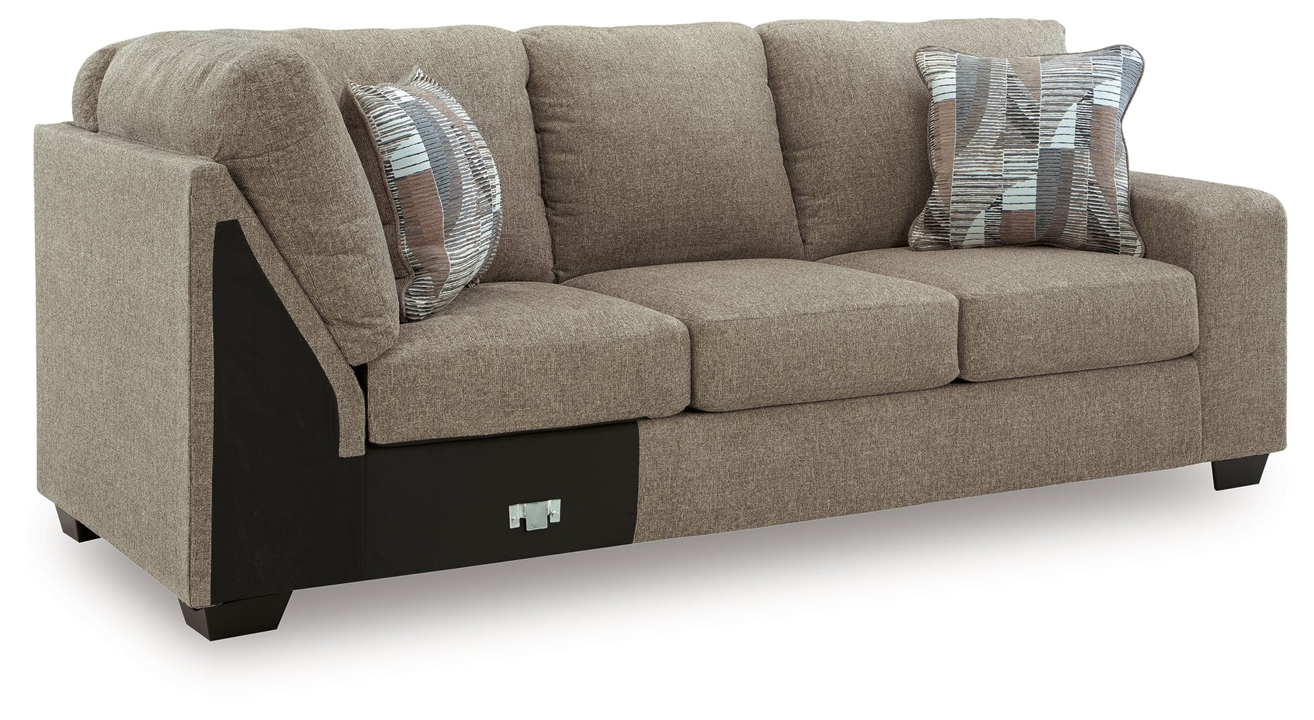 Newellen Hemp 3-Piece Sectional and Oversized Ottoman