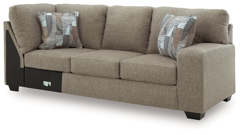 Newellen Hemp 3-Piece Sectional and Oversized Ottoman