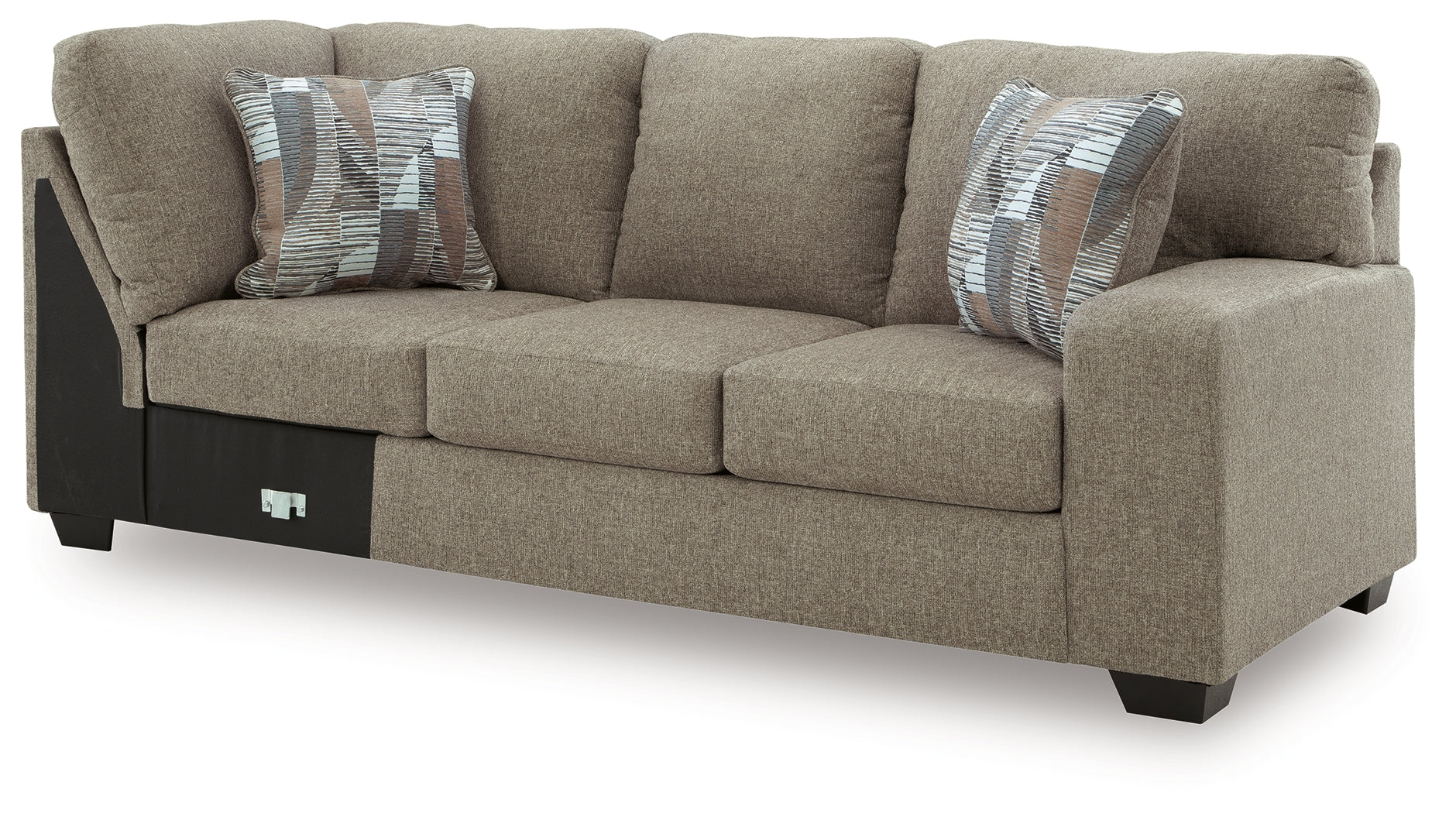 Newellen Hemp 3-Piece Sectional and Oversized Ottoman