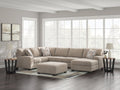 Newellen Hemp 3-Piece Sectional with Right Chaise