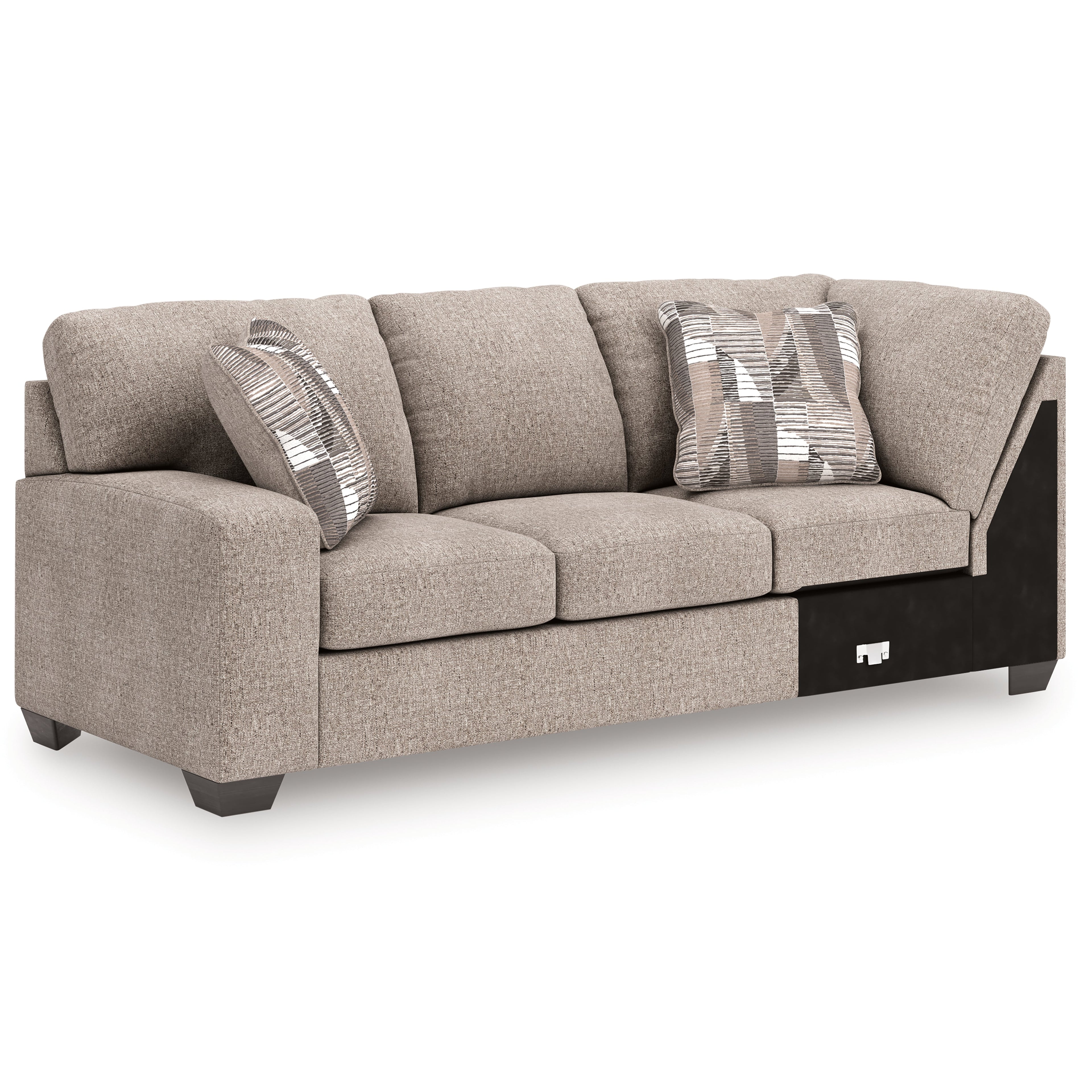 Newellen Hemp 3-Piece Sectional with Right Chaise