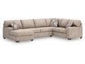 Newellen Hemp 3-Piece Sleeper Sectional with Left Chaise